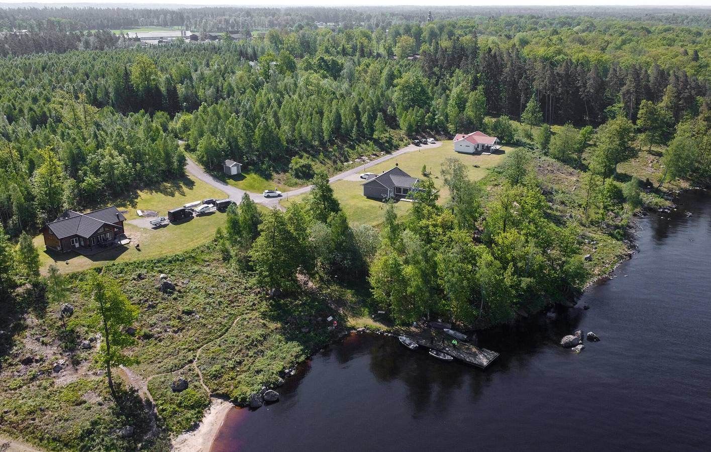 Ferienhaus für 6 Personen mit Garten in Bolmen