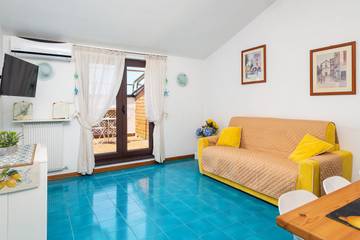 Gîte pour 4 personnes, avec balcon et vue sur l’océan à Vico Equense