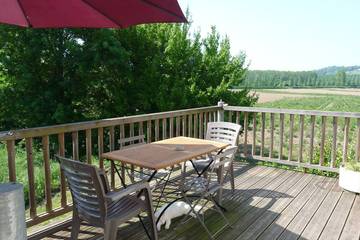 Gîte pour 4 personnes, avec balcon et jardin en Gironde
