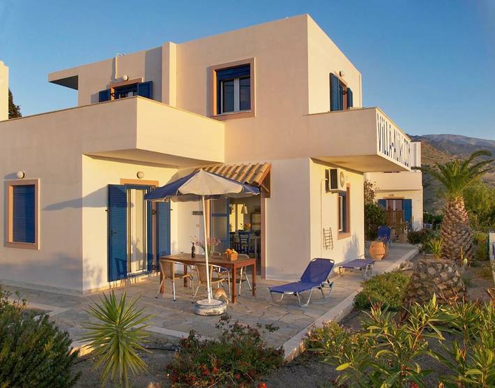 Gîte pour 4 personnes, avec Balcon et Terrasse ainsi que Jardin et Vue dans Myrtos