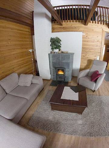 Cottage pour 2 personnes, avec jardin ainsi que vue et sauna dans Inari