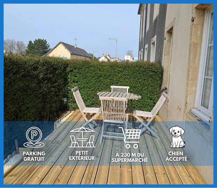 Maison de vacances pour 8 personnes, avec Terrasse et Jardin