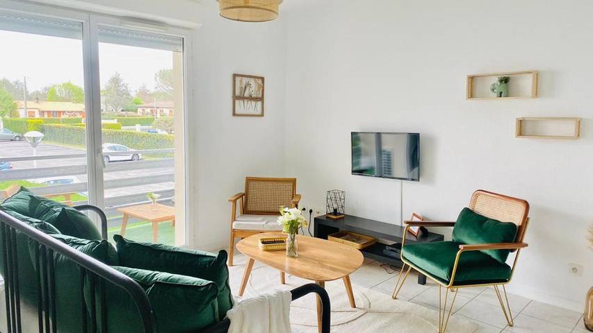 Gîte pour 3 personnes, avec balcon, animaux acceptés à Coutras