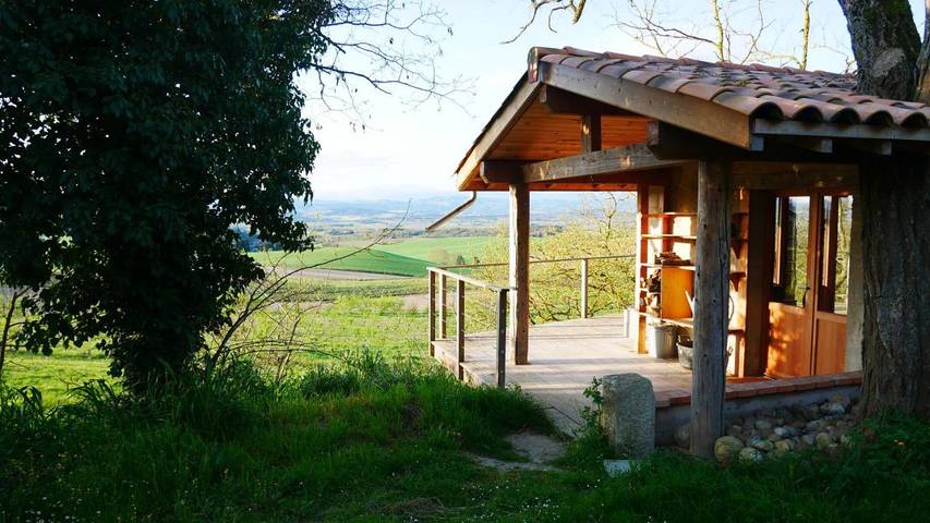 Gîte pour 3 personnes, avec vue et jardin à Villarzel-du-Razès
