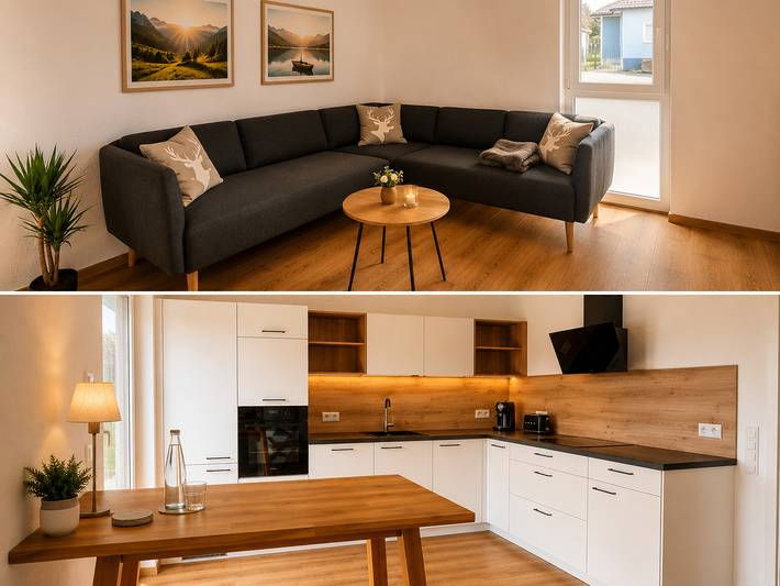 Ferienwohnung für 4 Personen, mit Terrasse und Garten