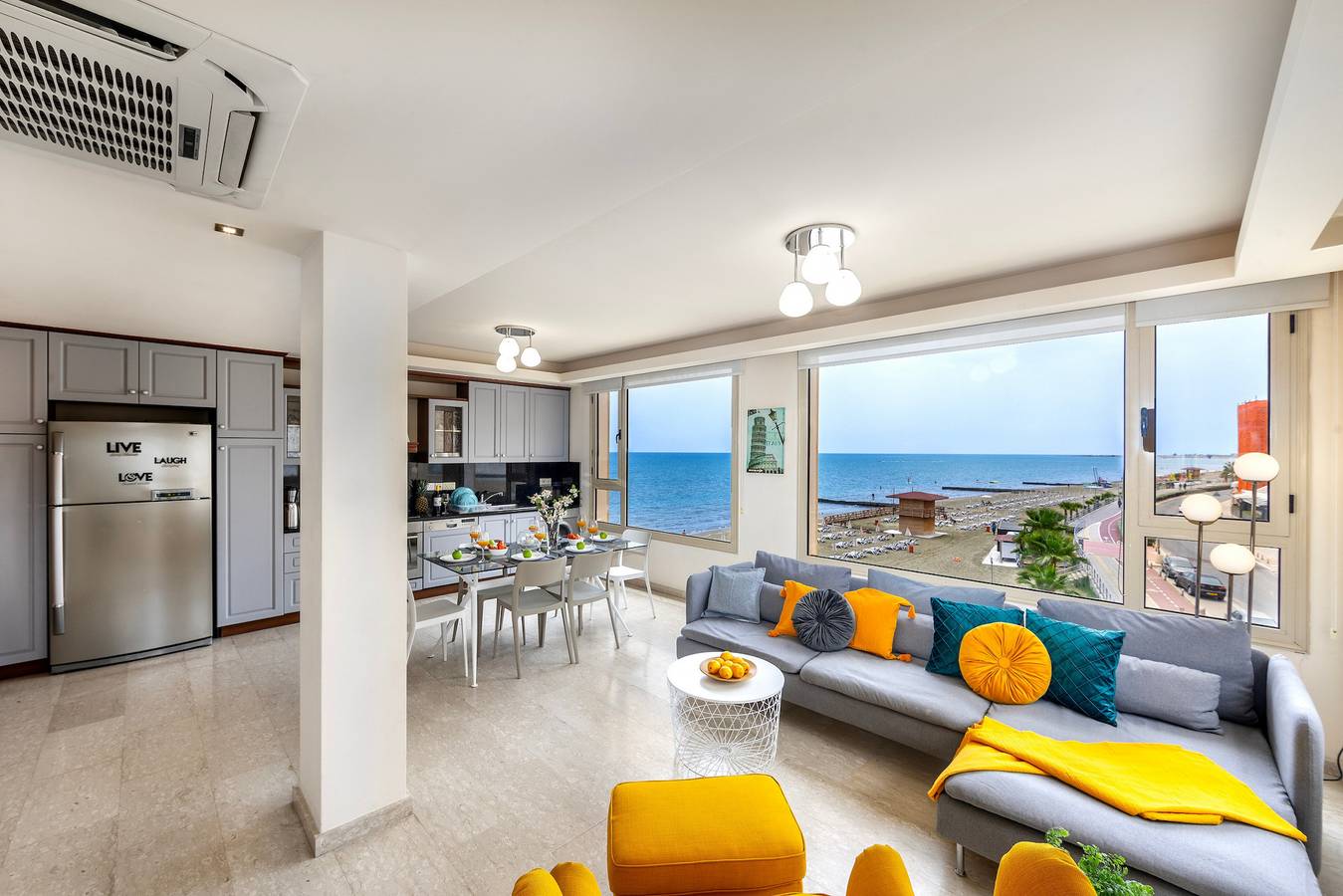 Entire apartment, Mackenzie Eftyhia Beachfront Suite in Larnaca, Larnaca District