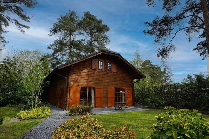 Chalet voor 12 personen, with Balkon/Terras and Terras as well as Tuin and Zwembad in de Achterhoek