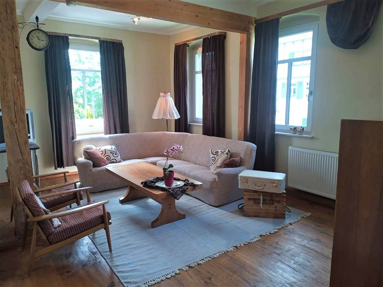Ganze Wohnung, Ferienwohnung 'Lok Bockele, 105qm' mit Gemeinschaftsgarten in Fladungen, Rhön-Bayern