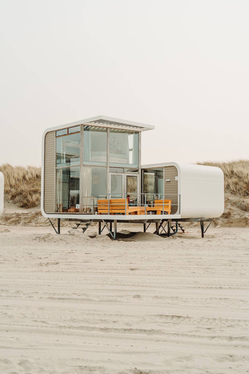 Strandweelde — Strandhäuschen in Nieuwvliet, Zeeuwse Kust