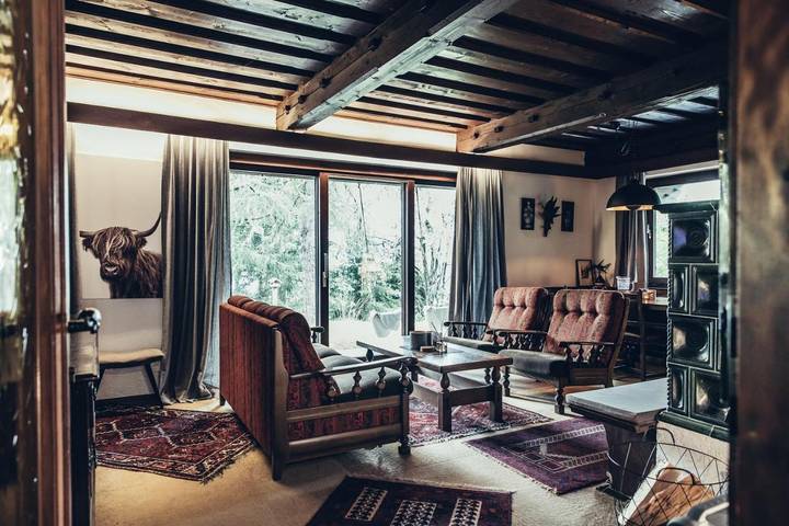 Ferienhaus für 7 Personen, mit Garten und Ausblick