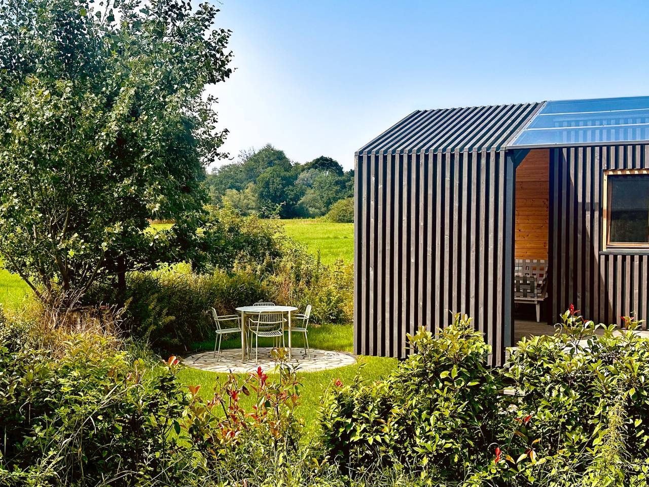 Hochwertiges Tiny House 'Elbhütte' mit Wiesenblick (101) in Bleckede, Mecklenburgisches Elbetal