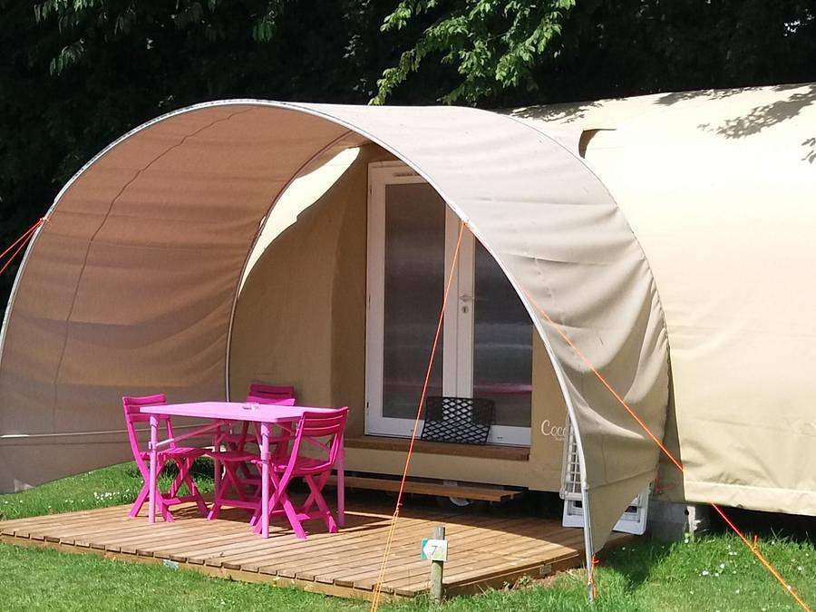 Camping Le Clos de Balleroy - Glampingtent 4 personen - Coco Sweet, (zonder sanitair) in Balleroy, Bayeux en omgeving