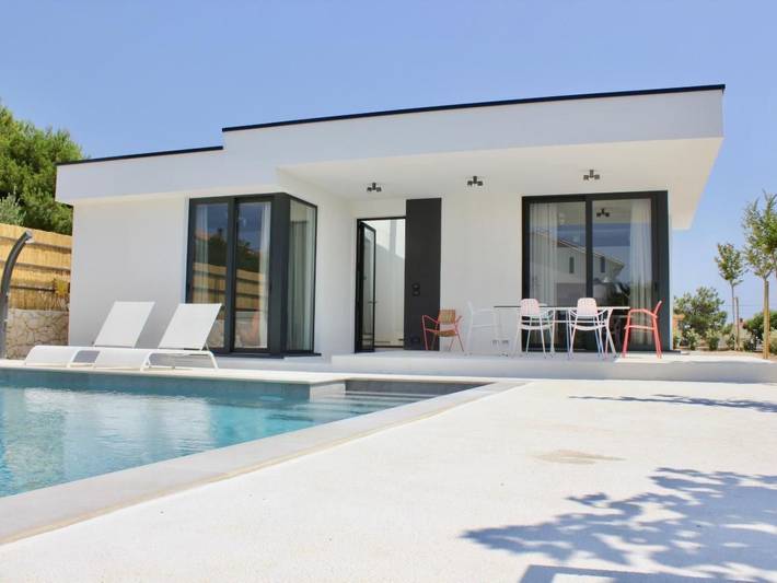 Ferienhaus mit Meerblick für 5 Personen, mit Pool und Terrasse in Barbat na Rabu - 2