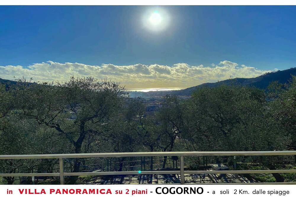 Apartment A in villa with panoramic view in San Salvatore, Cogorno