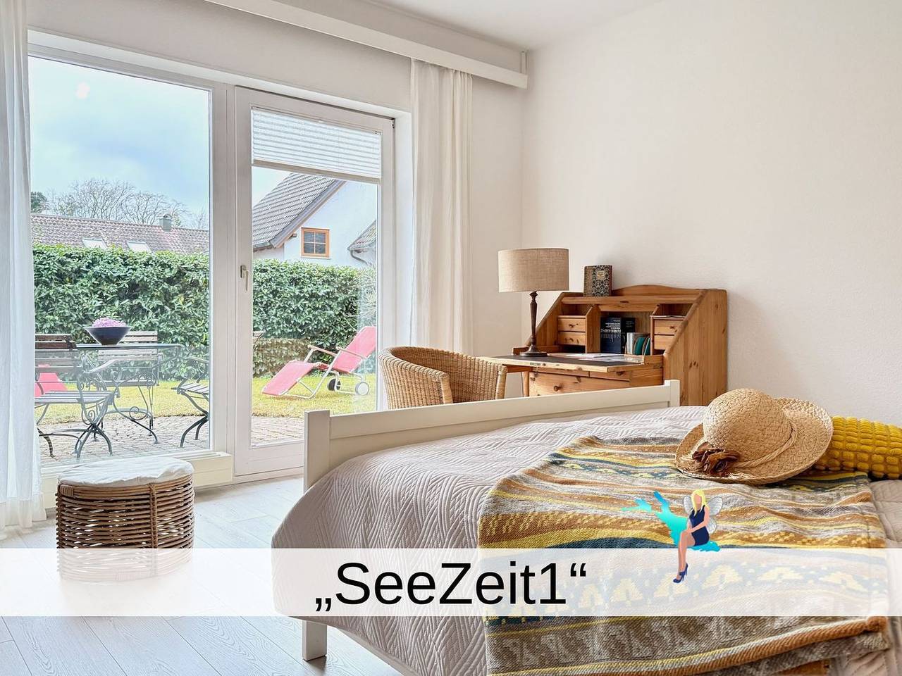 Ganze Wohnung, Ferienwohnung Seezeit1 -mit hellem Wintergarten für seenahe Erholung am Bodensee in Nonnenhorn, Bayerisch Schwaben