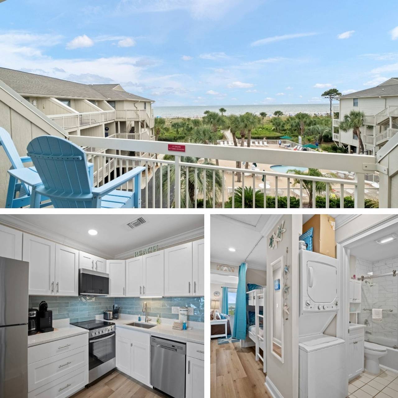 Entire apartment, Breakers 328 Oceanfront Hilton Head Condo Direct Beach Access in Coligny Beach, Shipyard Plantation