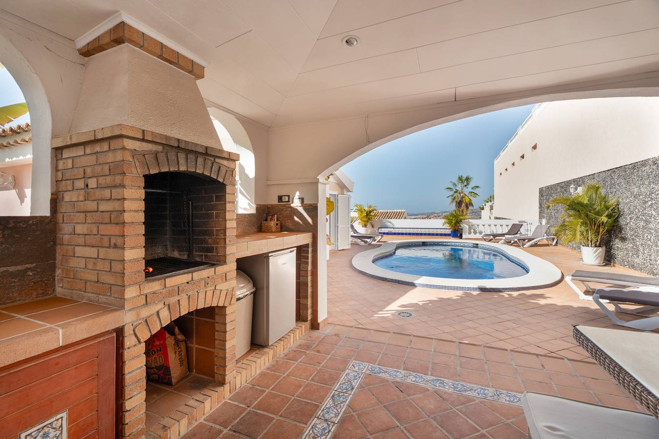 Ferienvilla 'Marbella – privater, beheizter Pool' mit Meerblick in San Eugenio Alto, Adeje