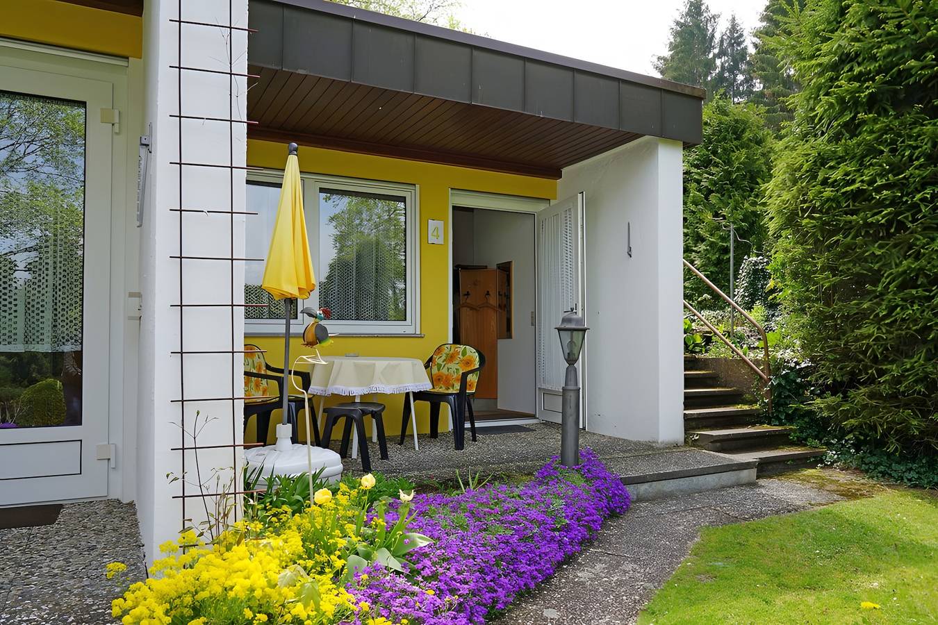 Ganze Wohnung, Feriewohnung 4 mit Terrasse, Gemeinschaftsgarten, Wlan & Dreiwelten Card in der Nähe vom Solemar in Bad Dürrheim, Mittlerer Schwarzwald