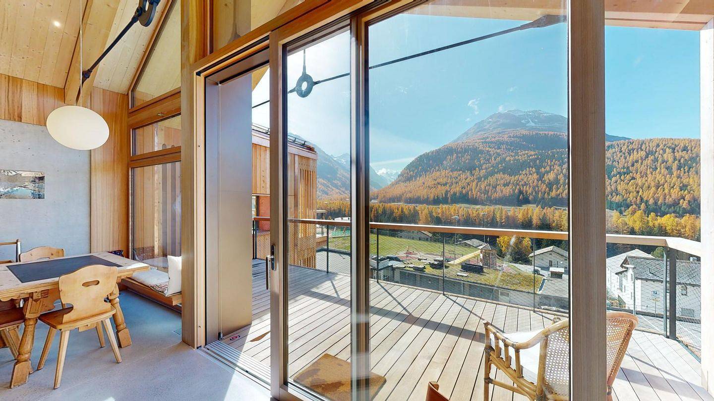 Ganze Wohnung, Apartment Julier Nouva - Ferienwohnung mit Bergblick in Pontresina, Sankt Moritz