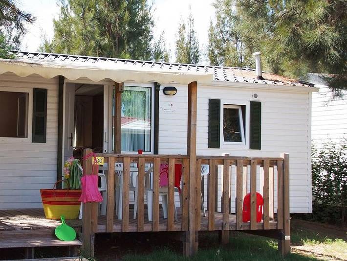 Camping Tikayan Les Palmiers  - Mobilhome 6 personnes - Colorado Eco - 2 chambres - Clim - TV in Hyeres, Parc national de Port-Cros