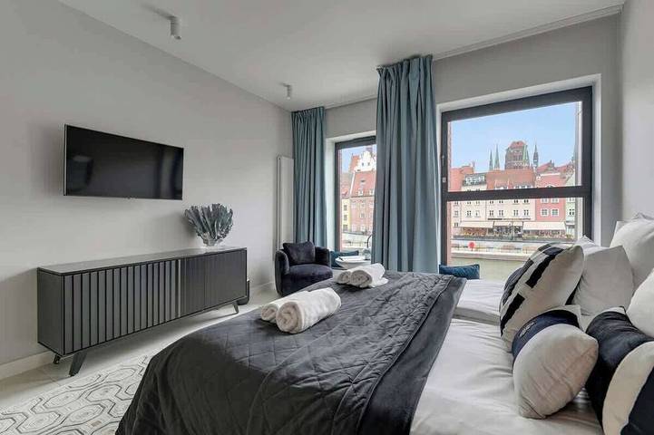 Ganze Wohnung, Deo Plaza 101 | River & Old Town Great View | Spa in Danzig, Zatoka Gdańska