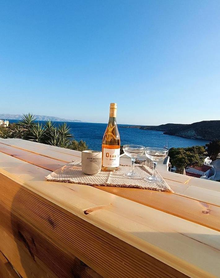 Gîte pour 5 personnes, avec vue et balcon dans Κανάλα