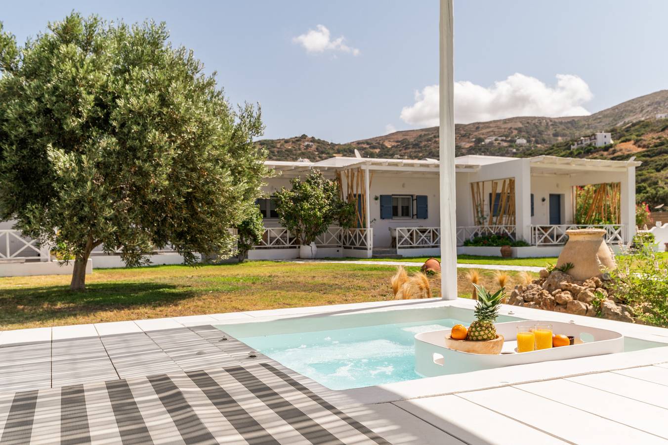 Apartment In A Hotel "Ow Andros Luxury Suites 4" with Mountain View, Private Terrace & Wi-Fi in Andros