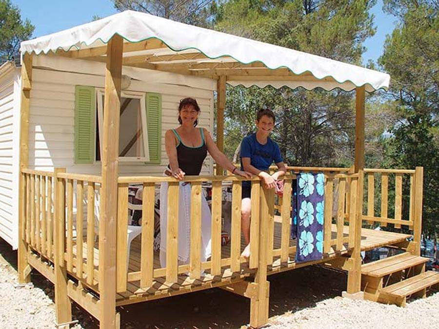 Camping Paradis - Le Ruou  - Mobilheim 4 personen - Pitchoun in Villecroze, Draguignan Region