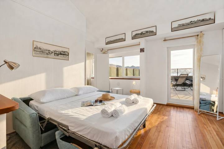 Penthaus für 4 Personen, mit Terrasse und Kinderpool sowie Seeblick in Lago Maggiore (Piemont) - 4