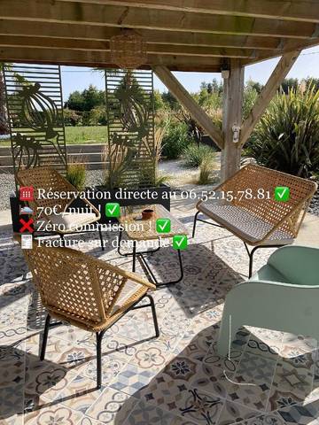 Gîte pour 2 personnes, avec jardin à Saint-Julien-de-Concelles