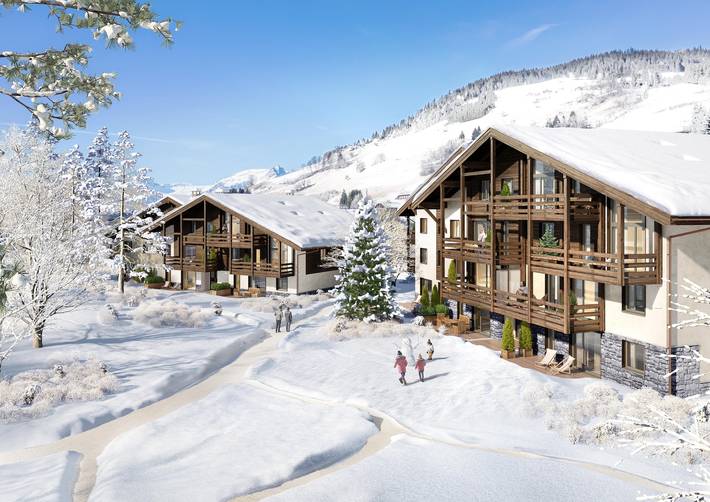 Appartement de vacances pour 4 personnes, avec terrasse et sauna à Megève