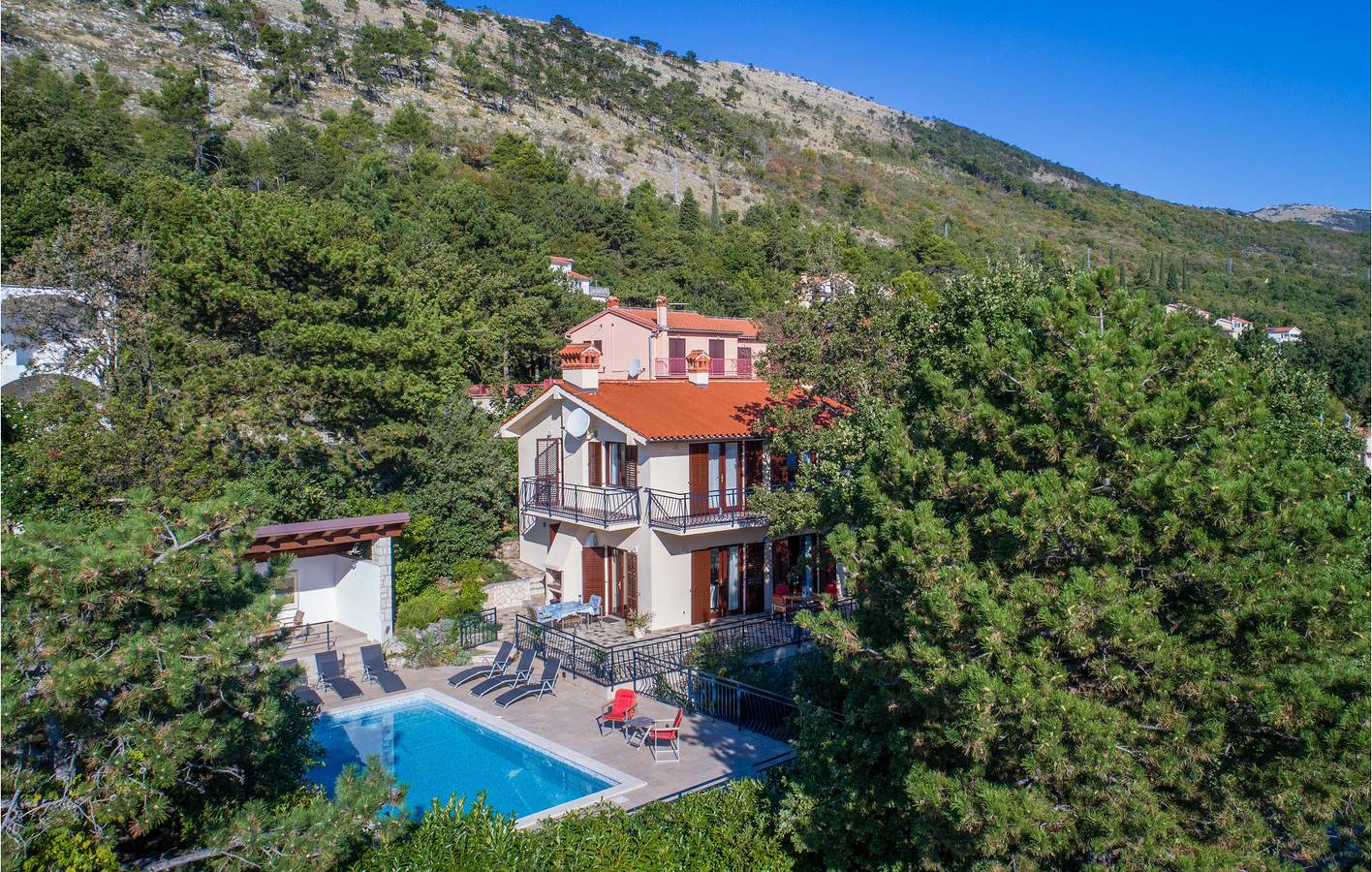 Ferienhaus für 8 Personen mit Terrasse in Plomin, Ostküste Istrien