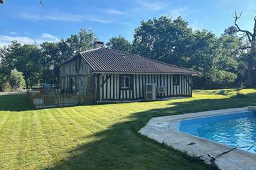 Gîte pour 10 personnes, animaux acceptés à Luxey