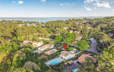 Ferienhaus für 12 Personen, mit Terrasse und Pool sowie Garten in Lège-Cap-Ferret