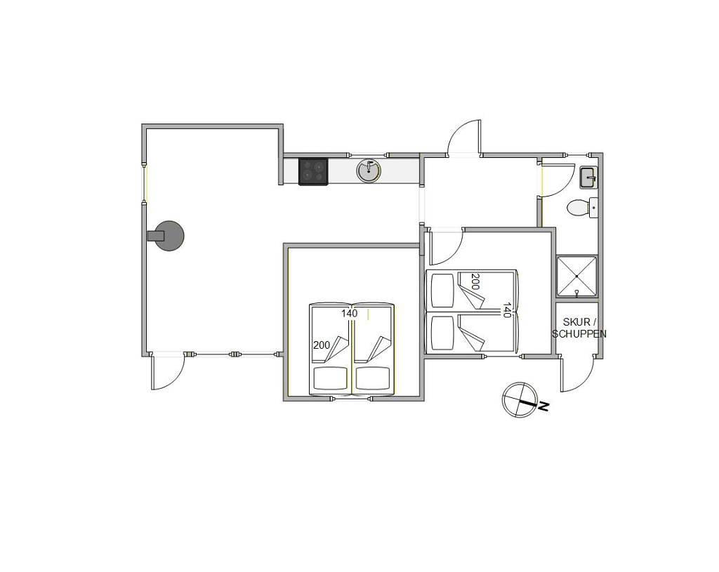 Ferienhaus in den Dünen von Fanø für 4 Personen und 1 Hund in Rindby, Wadden Sea National Park