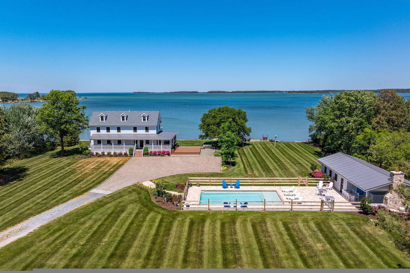 Modern Chesapeake Waterfront - Heated Pool - Dock in Chesapeake Bay