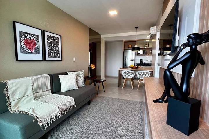 Casa de férias para 4 pessoas, com piscina e vista e ainda varanda em Maceió