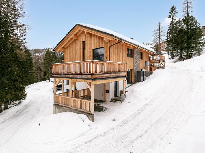 Ferienhaus für 10 Personen, mit Balkon und Terrasse sowie Garten und Sauna an der Turracher Höhe