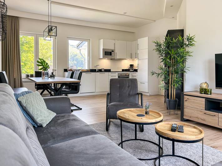Ferienhaus für 4 Personen, mit Balkon und Balkon/Terrasse