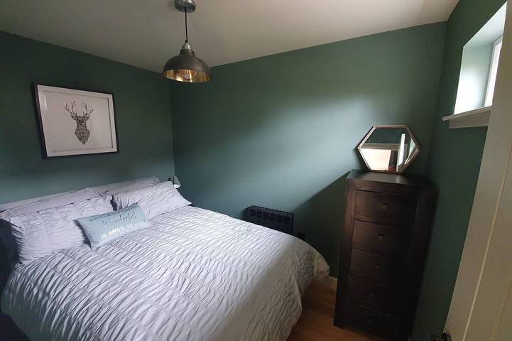 Kabine-Apartment-Eigenes Badezimmer-Blick auf die Landschaft in Highlands