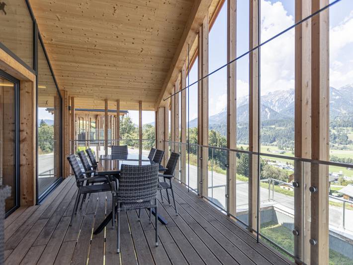 Chalet für 10 Personen, mit Sauna und Garten sowie Balkon in Haus