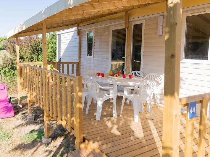 Flower Camping Provence Vallée - Mobilheim 5 personen - Comfort Xl 30,5 m² in Manosque, Regionaler Naturpark Luberon