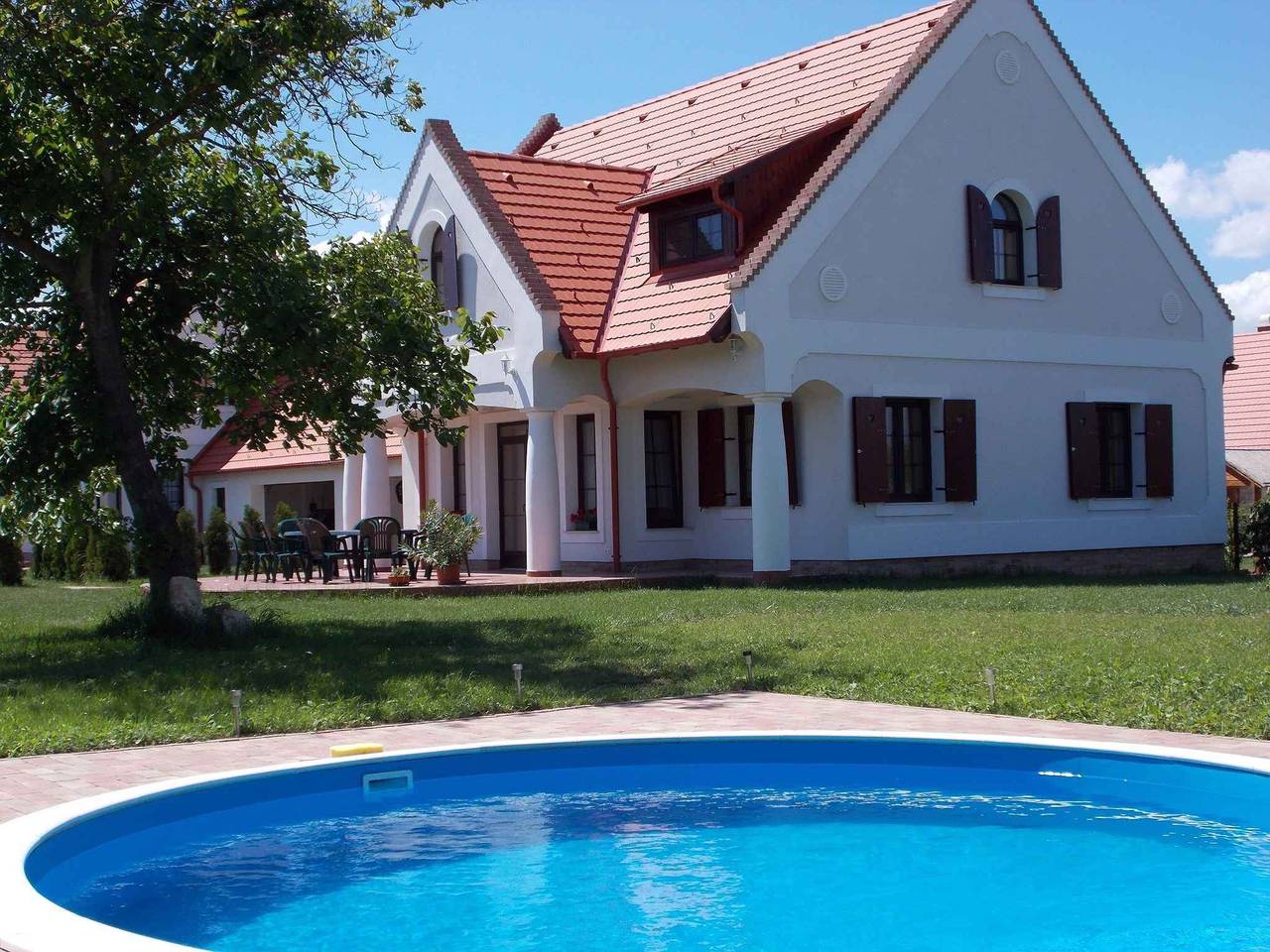 Ferienhaus mit Pool und Klimaanlage  in Nagyvázsony, Balaton Region