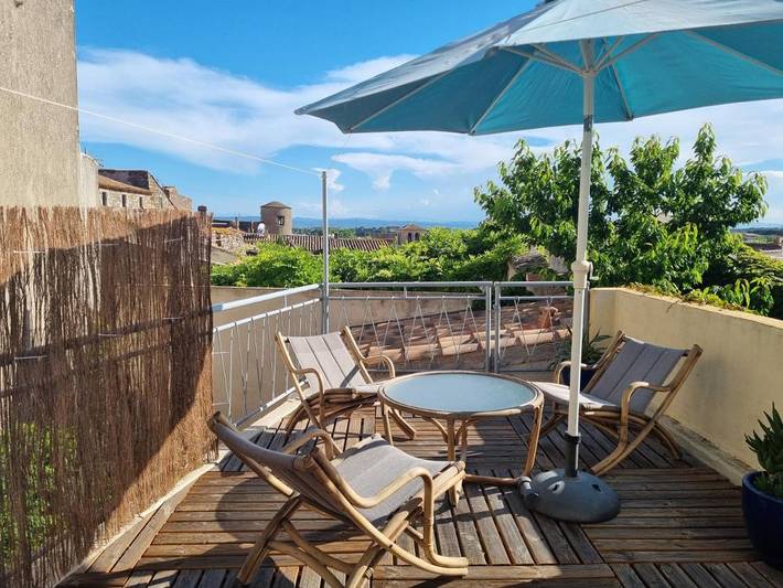 Maison de vacances pour 7 personnes, avec Terrasse ainsi que Jardin et Vue