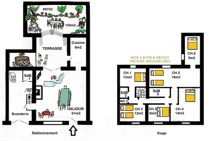 Location de vacances pour 12 personnes, avec jardin, animaux acceptés à Ornaisons - 4