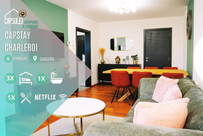 Location de vacances pour 8 personnes à Charleroi