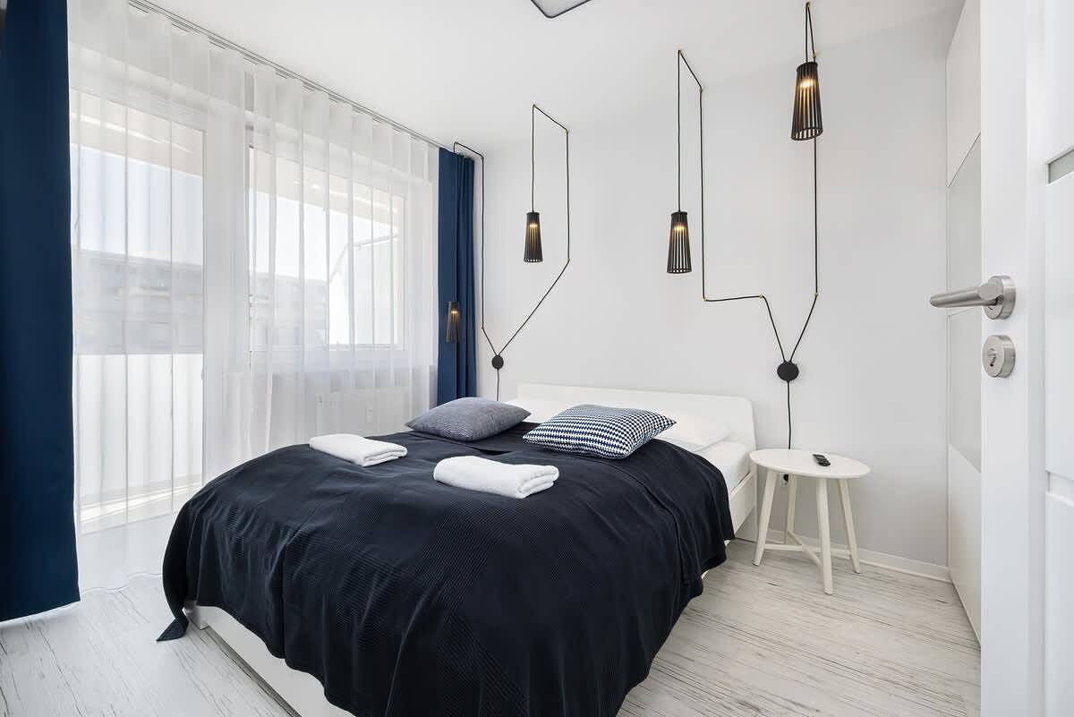 Geheel appartement, Seaside Apartment | 400 m to the Beach, Gym, Balcony in Kołobrzeg, Baltic Sea Pomerania