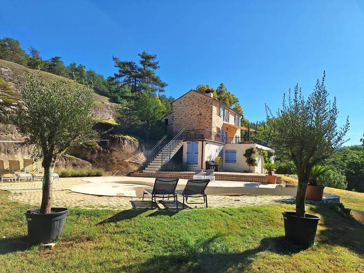Maison de vacances pour 8 personnes, avec vue ainsi que piscine et jardin