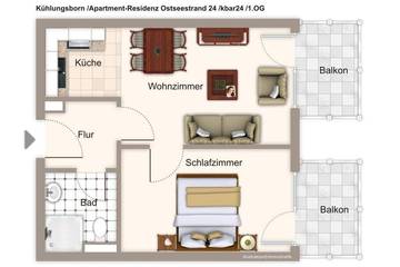 Ferienwohnung für 4 Personen in Ostseebad Kühlungsborn, Kühlungsborn, Bild 4