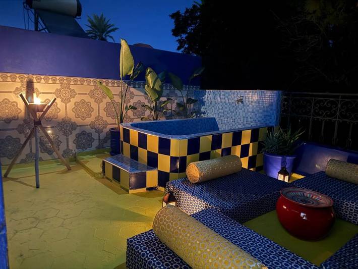 Maison de vacances pour 6 personnes, avec bassin pour enfant ainsi que piscine et jardin
